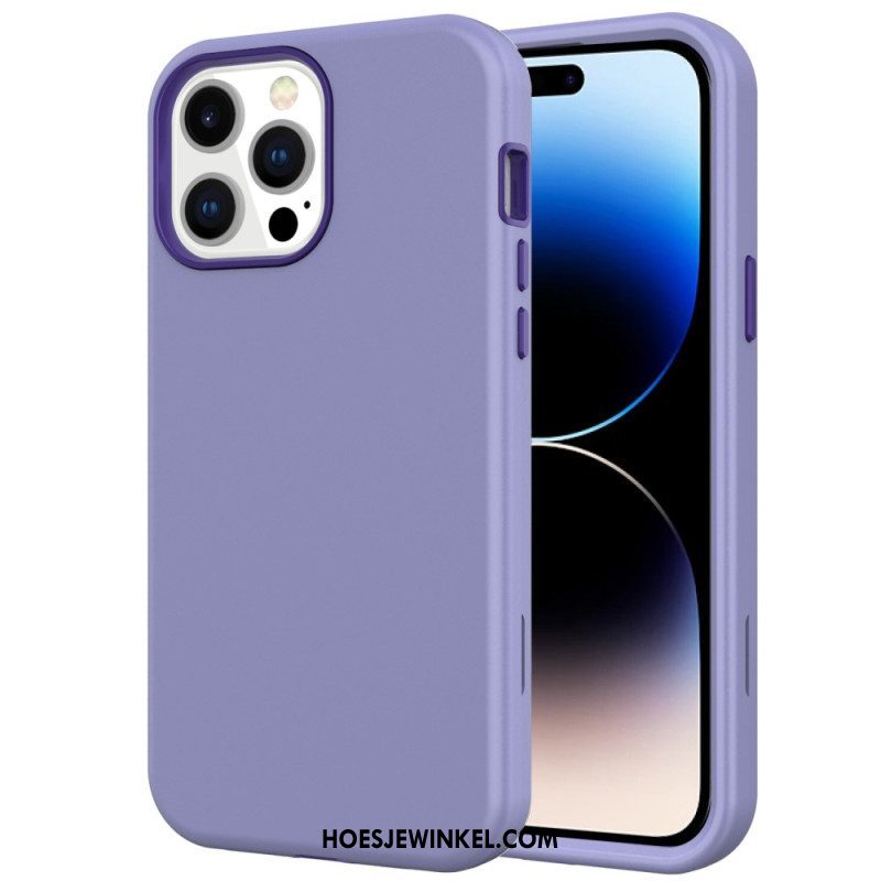 Hoesje voor iPhone 14 Pro Max Matte Afwerking Hybride