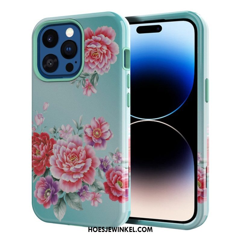 Hoesje voor iPhone 14 Pro Max Vintage Bloemen