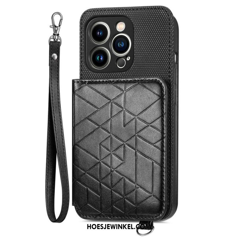 Hoesje voor iPhone 14 Pro Portemonnee Portemonnee & Lanyard