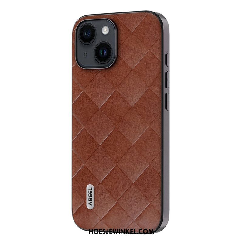 Hoesje voor iPhone 15 Plus Abeel Geweven Stijl