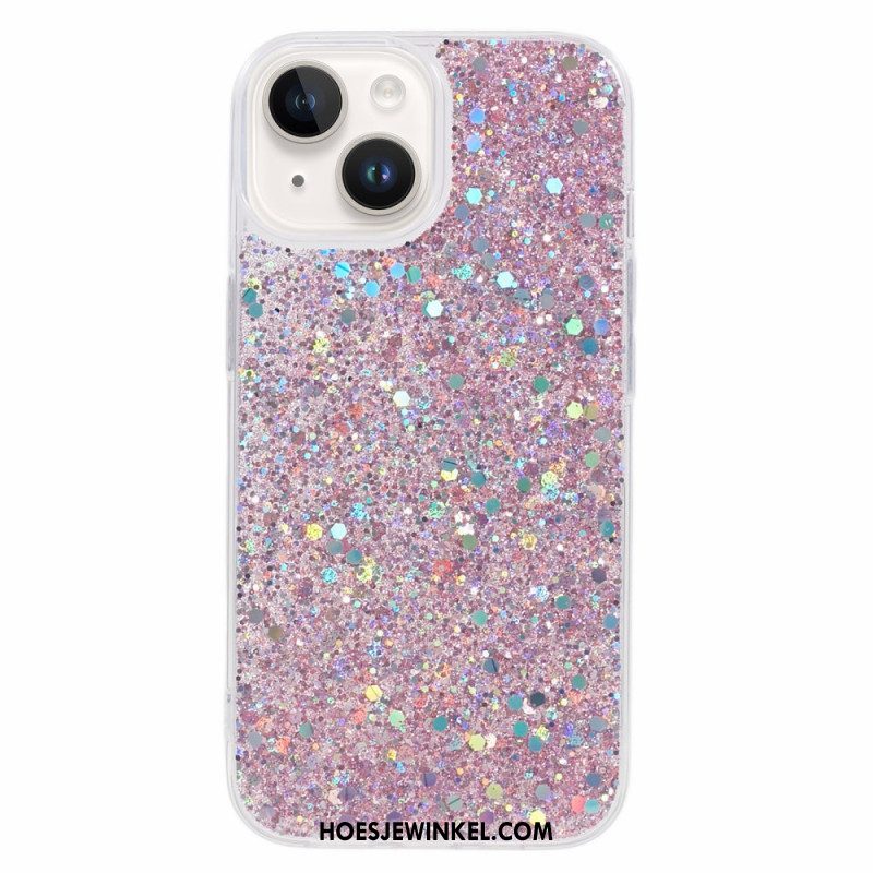 Hoesje voor iPhone 15 Plus Glitters