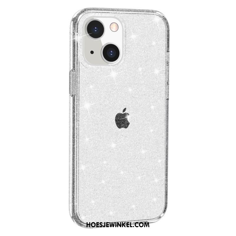 Hoesje voor iPhone 15 Plus Transparante Glitters