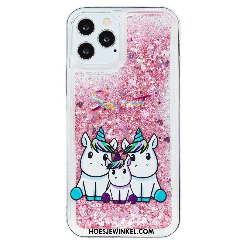 Hoesje voor iPhone 15 Pro Max Eenhoornglitter