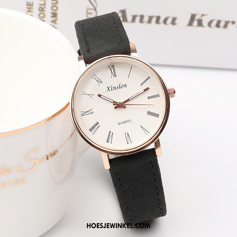 Horloges Dames Horloge Elegante Bloemen, Horloges Eenvoudig Trend Rosa