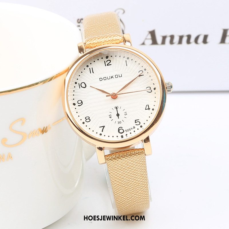 Horloges Dames Mini Quartz Horloge Vrouwen, Horloges Kunst Dun