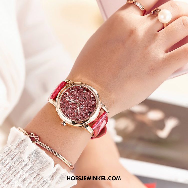 Horloges Dames Trend Eenvoudig Quartz Horloge, Horloges Elegante Student