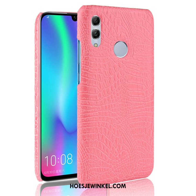 Huawei P Smart 2019 Hoesje Krokodil Hoes Hard, Huawei P Smart 2019 Hoesje Mobiele Telefoon Patroon