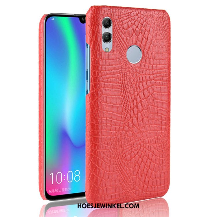 Huawei P Smart 2019 Hoesje Krokodil Hoes Hard, Huawei P Smart 2019 Hoesje Mobiele Telefoon Patroon