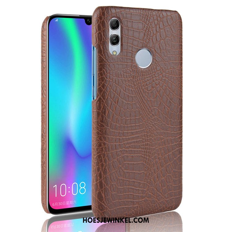 Huawei P Smart 2019 Hoesje Krokodil Hoes Hard, Huawei P Smart 2019 Hoesje Mobiele Telefoon Patroon