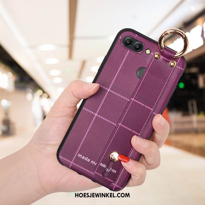 Huawei P Smart Hoesje Trend Bescherming Purper, Huawei P Smart Hoesje Zacht Net Red