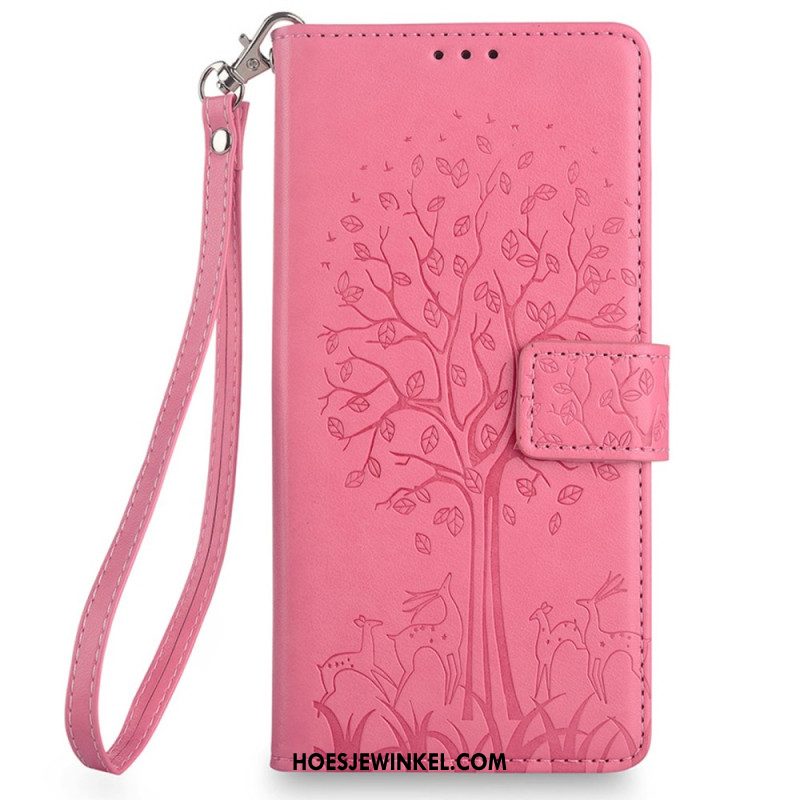 Leren Hoesje Huawei Pura 70 Riem Hert Bescherming Hoesje