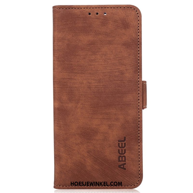 Leren Hoesje Oneplus 12 5g Retro Abeel Bescherming Hoesje