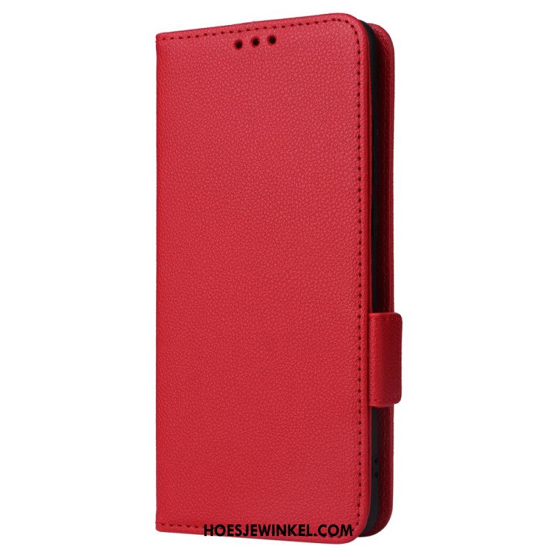 Leren Hoesje Oneplus 12r Leren Bandstijl