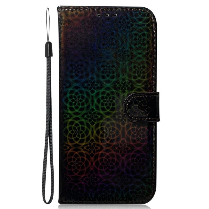 Leren Hoesje Oppo Reno 12 5g Discostijl Bescherming Hoesje