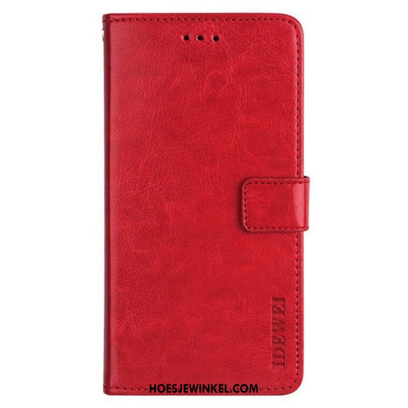 Leren Hoesje Oppo Reno 12 5g Idewei Bescherming Hoesje