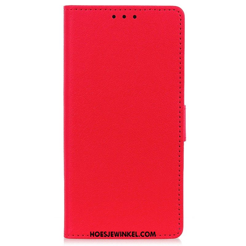 Leren Hoesje Oppo Reno 12 5g Klassiek Bescherming Hoesje