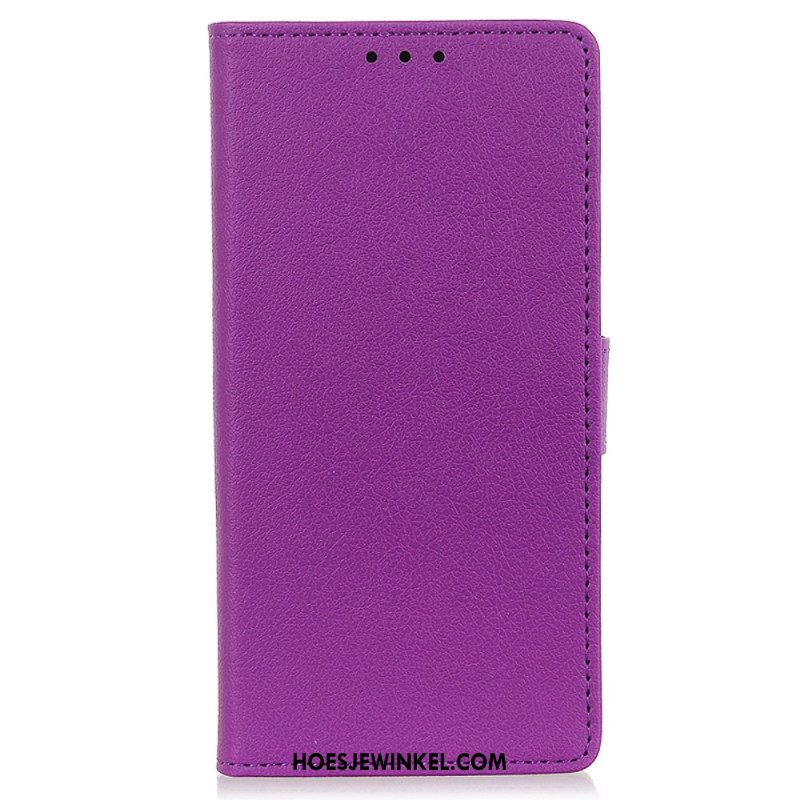 Leren Hoesje Oppo Reno 12 5g Klassiek Bescherming Hoesje