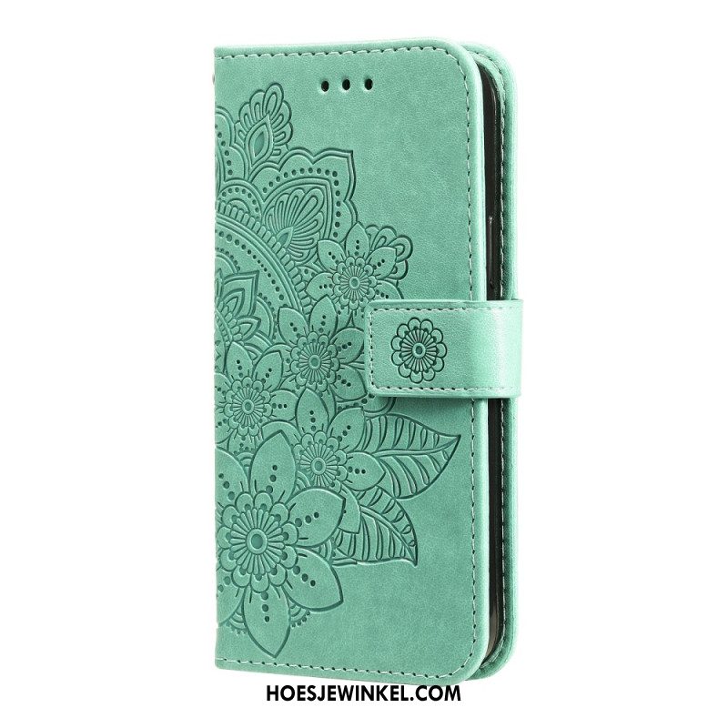 Leren Hoesje Oppo Reno 12f 5g Mandala-print Bescherming Hoesje