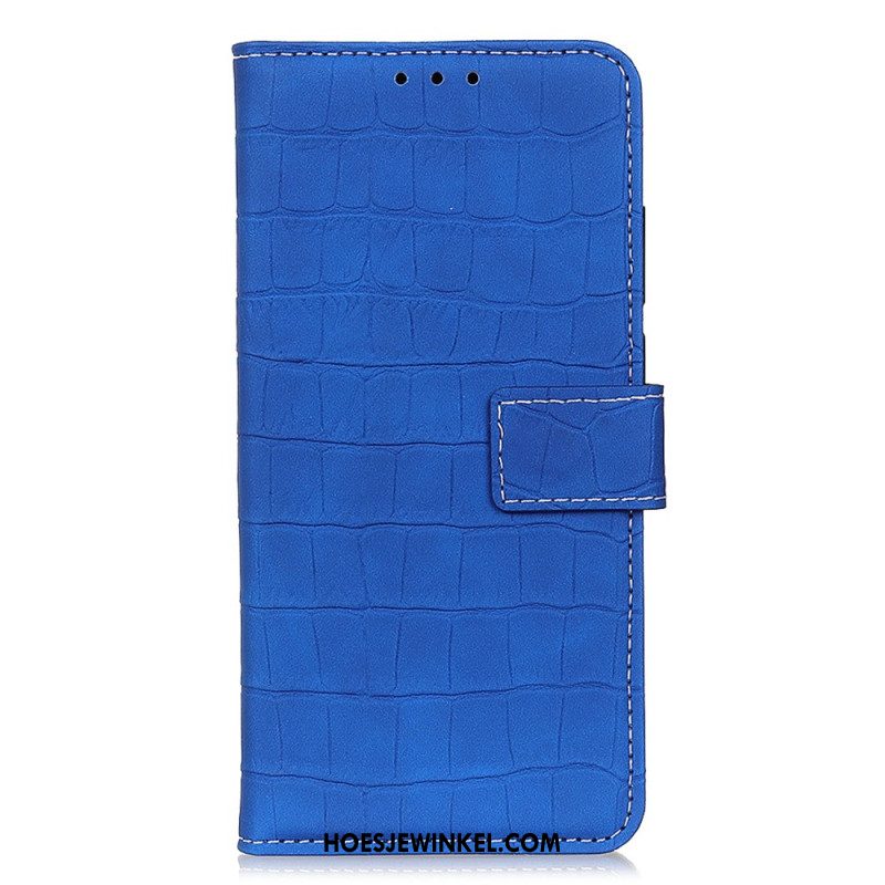 Leren Hoesje Samsung Galaxy S24 5g Krokodillenleereffect Bescherming Hoesje