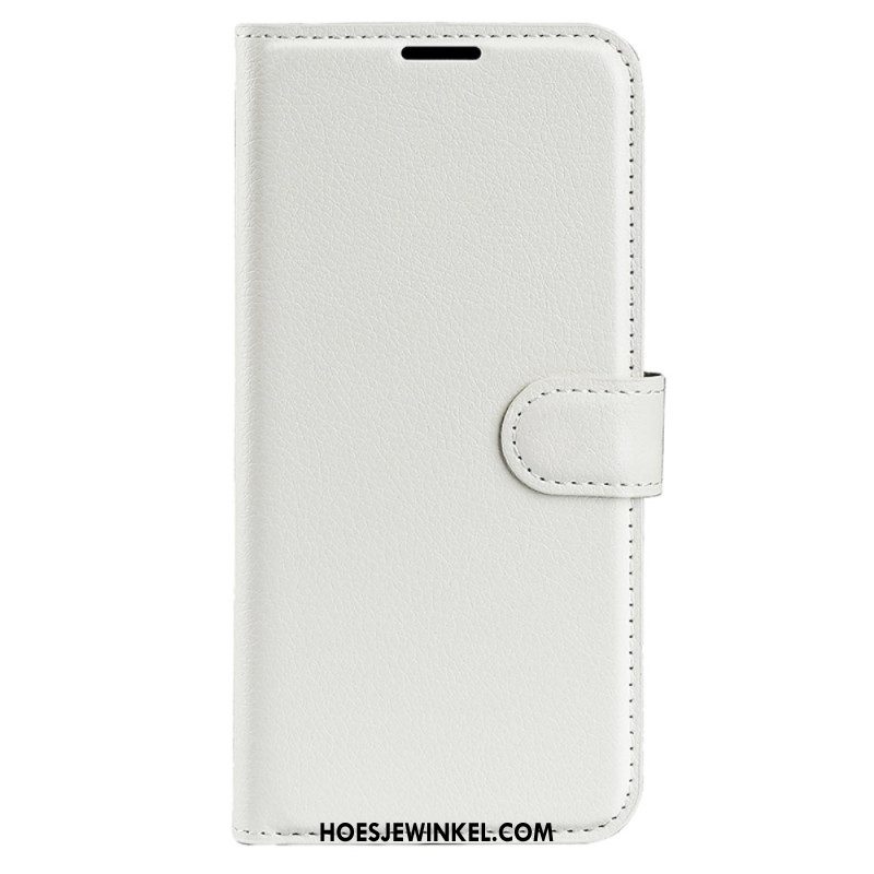 Leren Hoesje Samsung Galaxy S24 5g Litchi Kunstleer Bescherming Hoesje