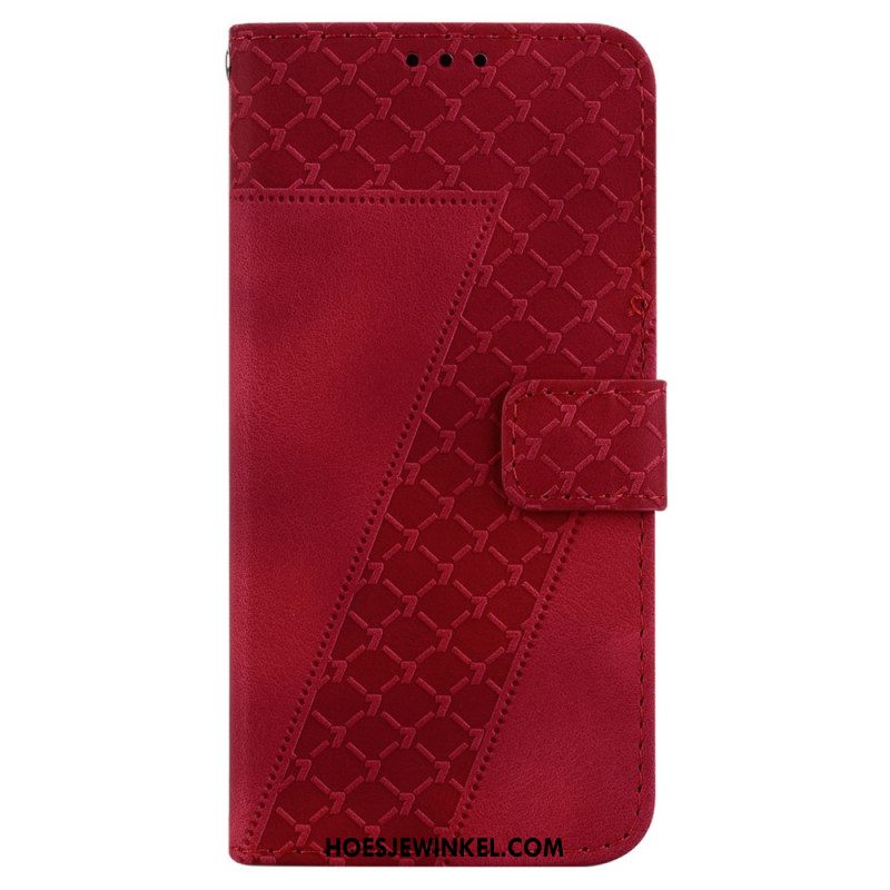 Leren Hoesje Samsung Galaxy S24 5g Uitvoering 7 Met Riem Bescherming Hoesje