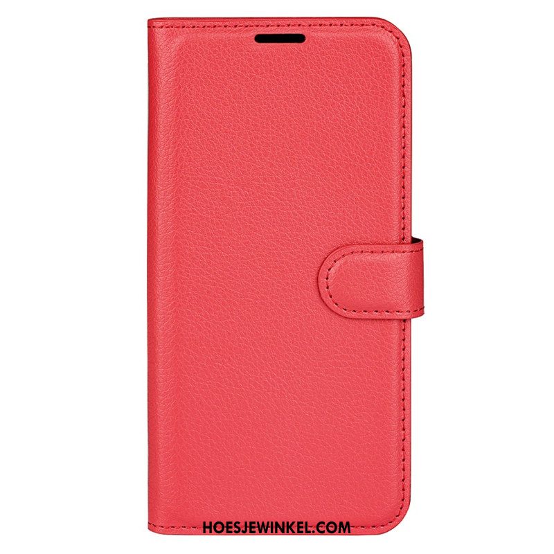 Leren Hoesje Samsung Galaxy S24 Fe Litchi Kunstleer