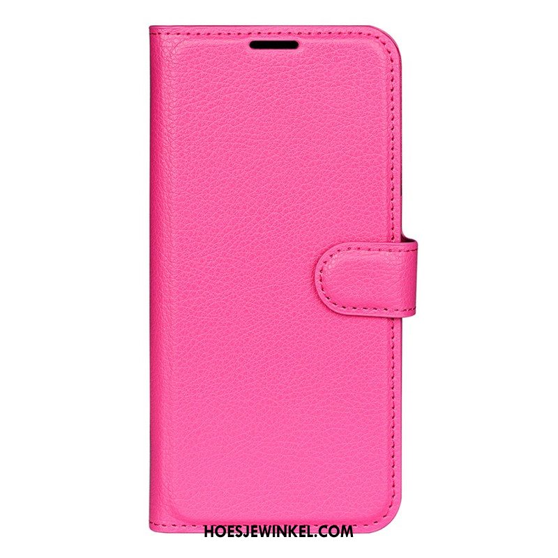 Leren Hoesje Samsung Galaxy S24 Fe Litchi Kunstleer