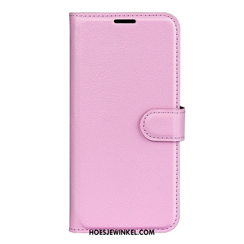 Leren Hoesje Samsung Galaxy S24 Fe Litchi Kunstleer