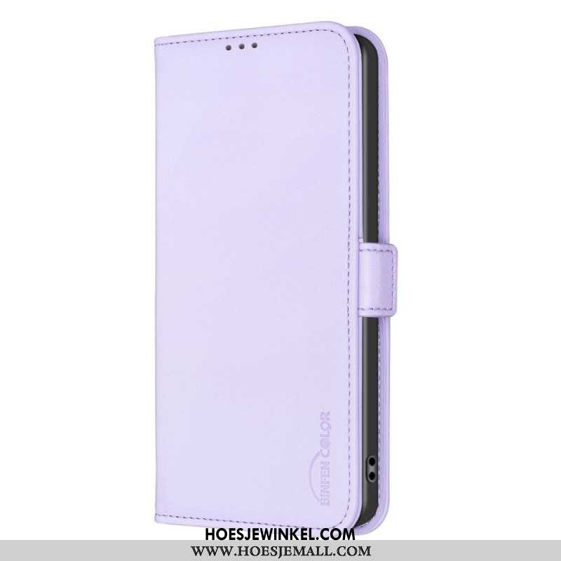 Leren Hoesje Samsung Galaxy S24 Plus 5g Binfen Kleur Bescherming Hoesje