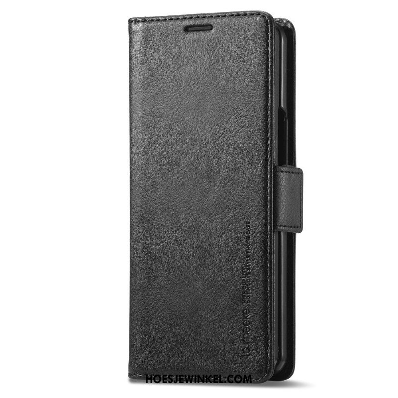 Leren Hoesje Samsung Galaxy Z Fold 5 Rfid Leer Stijl Lc.imeeke