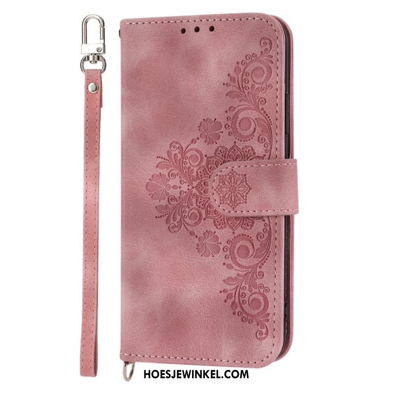 Leren Hoesje Voor Huawei Nova 12s Kant Met Schouderband