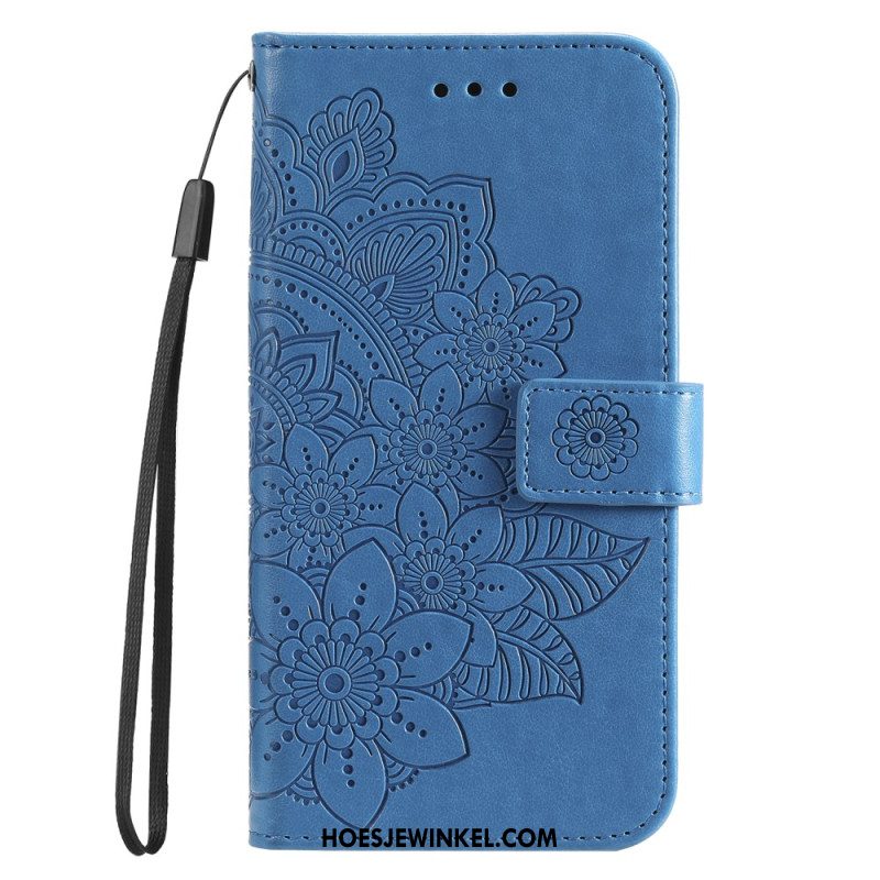 Leren Hoesje Voor Huawei Nova 12s Mandaladecor Met Riempje