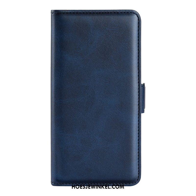 Leren Hoesje Voor Oppo Reno 11 5g Dubbele Sluiting