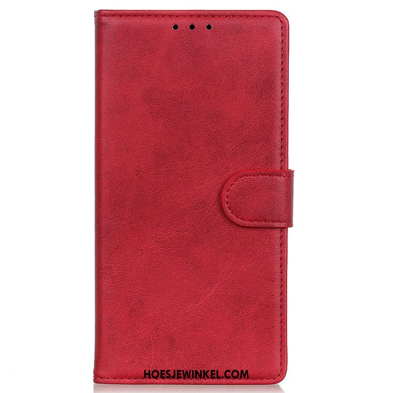 Leren Hoesje Voor Oppo Reno 11 5g Mat Kunstleer