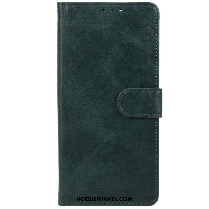 Leren Hoesje Voor Oppo Reno 12 5g Kunstleer Met Riem