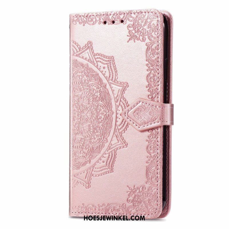 Leren Hoesje Voor Samsung Galaxy A16 5g Barokke Mandala