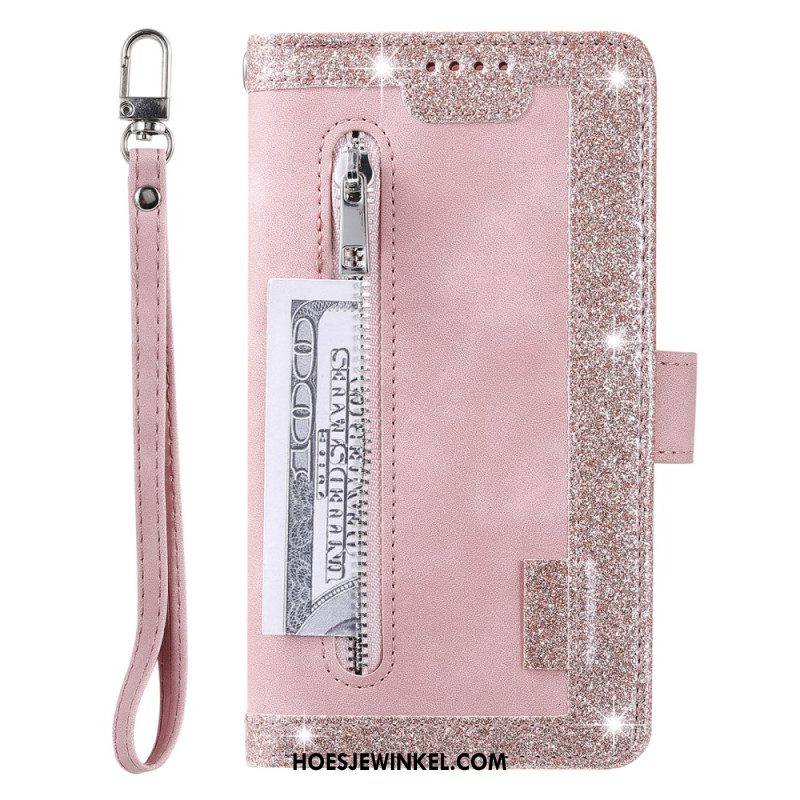 Leren Hoesje Voor Samsung Galaxy S24 Fe 9 Lanyard-kaarthouders