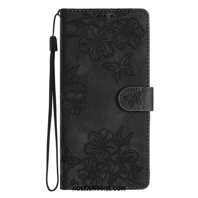 Leren Hoesje Voor Samsung Galaxy S24 Fe Floralie