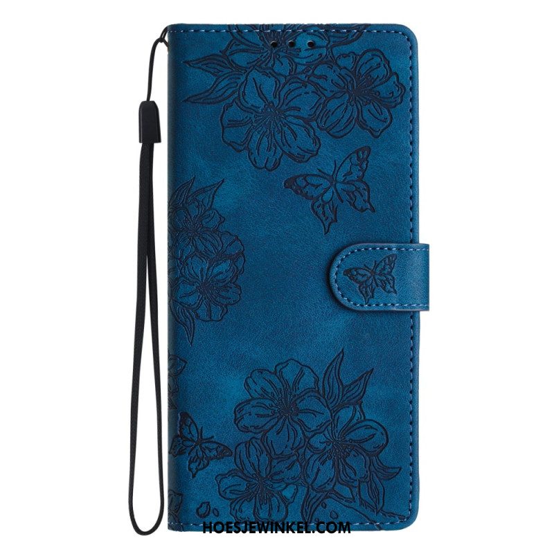 Leren Hoesje Voor Samsung Galaxy S24 Fe Floralie