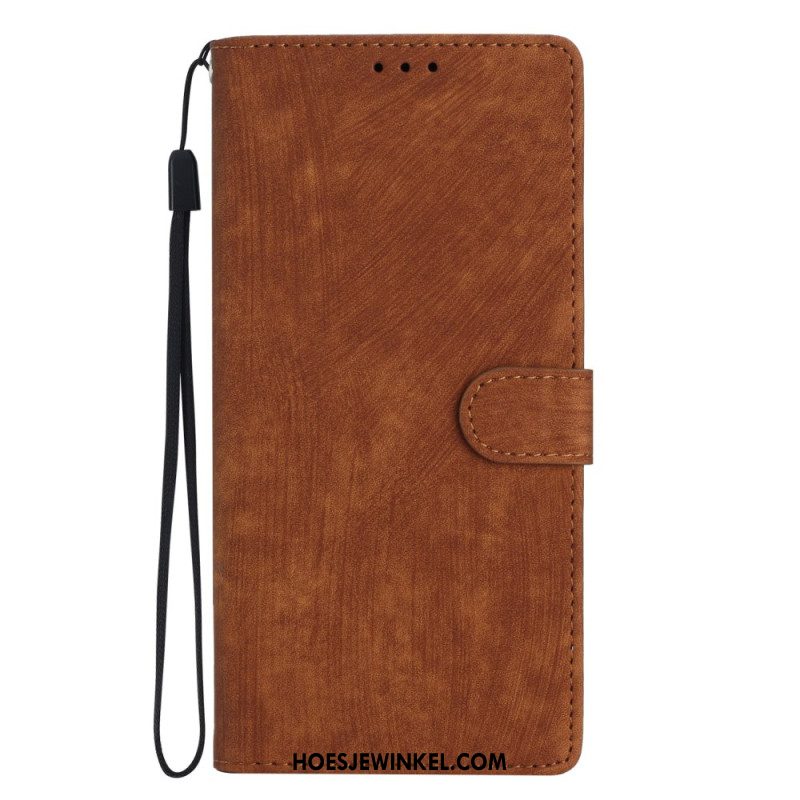 Leren Hoesje Voor Samsung Galaxy S24 Plus 5g Leren Bandstijl