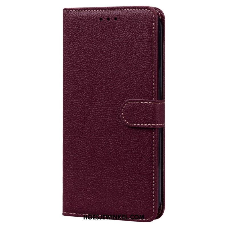 Leren Hoesje Voor Samsung Galaxy S24 Plus 5g Litchi-textuur