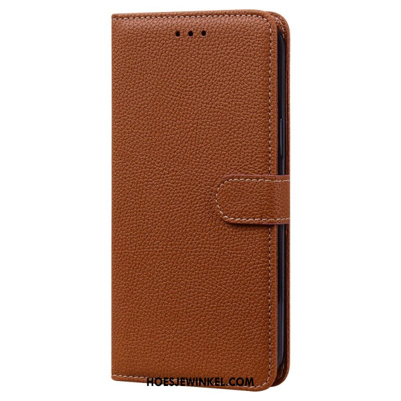 Leren Hoesje Voor Samsung Galaxy S24 Plus 5g Litchi-textuur