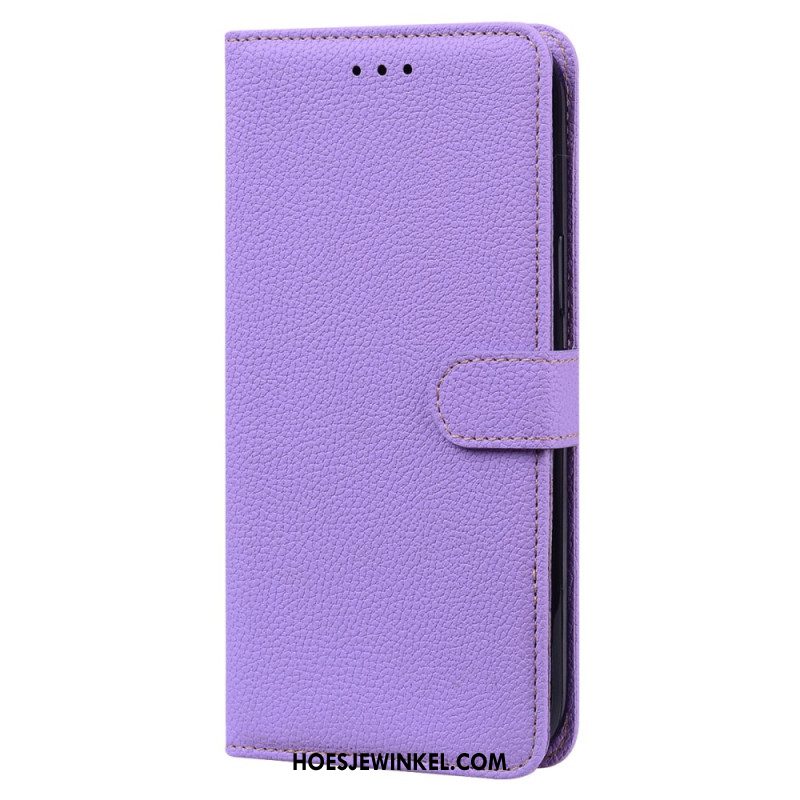 Leren Hoesje Voor Samsung Galaxy S24 Plus 5g Litchi-textuur