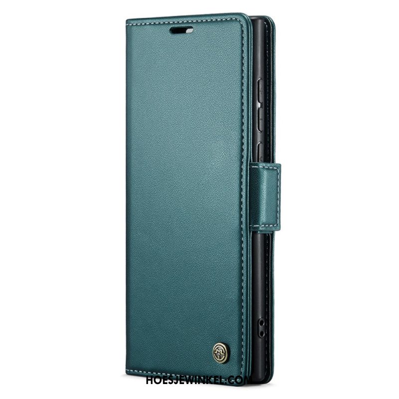 Leren Hoesje Voor Samsung Galaxy S24 Ultra 5g Caseme Litchi-textuur