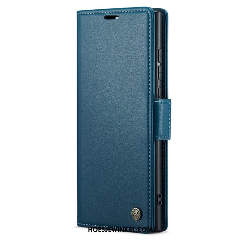 Leren Hoesje Voor Samsung Galaxy S24 Ultra 5g Caseme Litchi-textuur