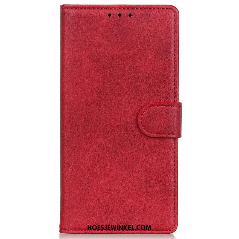 Leren Hoesje Voor Sony Xperia 10 Vi Mat Kunstleer