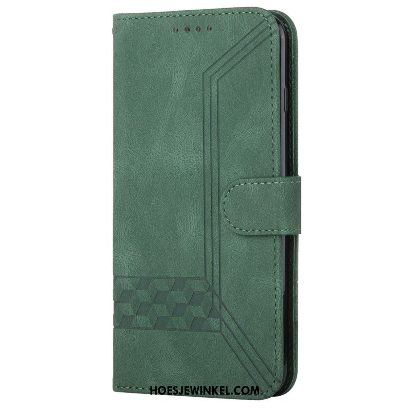 Leren Hoesje Voor Xiaomi Redmi Note 13 5g Bandpatroon