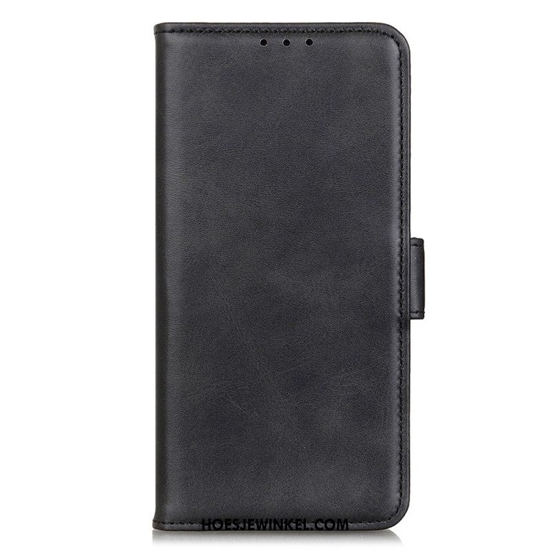 Leren Hoesje Voor Xiaomi Redmi Note 13 Pro 5g Dubbele Sluiting