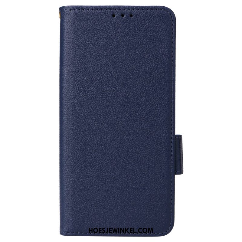 Leren Hoesje Voor Xiaomi Redmi Note 13 Pro 5g Klassiek Met Riem