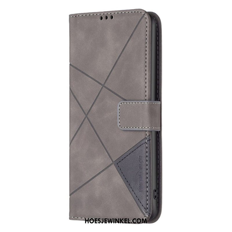 Leren Hoesje Voor iPhone 16 Geometrie Binfen Kleur